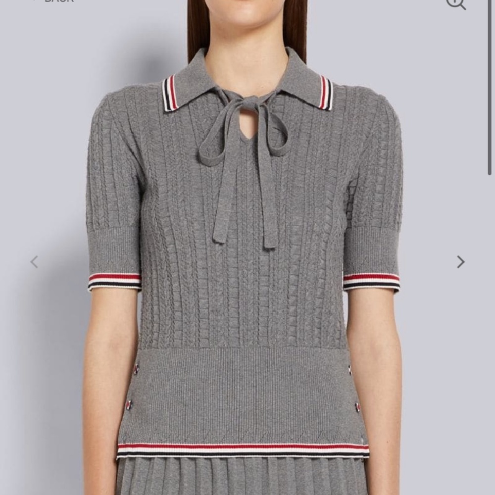 Thom Browne Multicolored Ribbed Polo Top